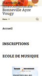 Mobile Screenshot of harmonie-bonneville.com
